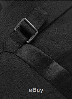 New TOM FORD Black Tuxedo pants Lightweight Wool 38 US/54 IT $1290 NWT