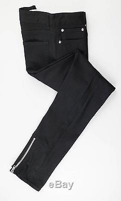 New. YOHJI YAMAMOTO Black Wool Casual Pants Size 3/Medium Waist 33 $1015