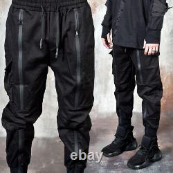 NewStylish Multiple long line zipper banded pants