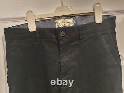 Next Black Stretch Chino Jean Trousers 30R Skinny Slim Used Free UK Delivery