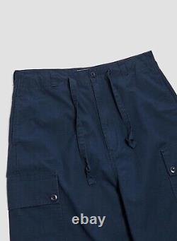 Nigel Cabourn Cotton Ripstop Dutch Pants Trousers in Black Navy Size 38 W 38