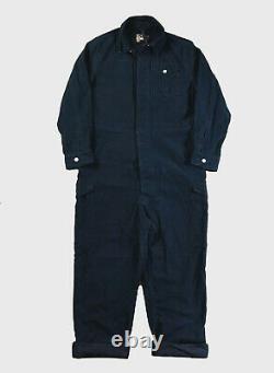 Nigel Cabourn Military Coverall in Black Navy Overalls Dungarees Size 44