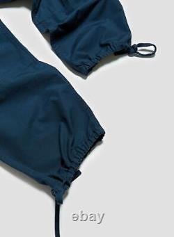 Nigel Cabourn Piped Pants Trousers in Black Navy Ripstop Size 34 W 34