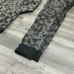 Nike Sportswear Tech Fleece Nsw Camo Tracksuit Black Grey Size Extra Large XL