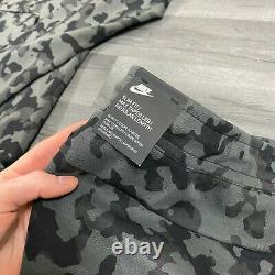 Nike Sportswear Tech Fleece Nsw Camo Tracksuit Black Grey Size Medium