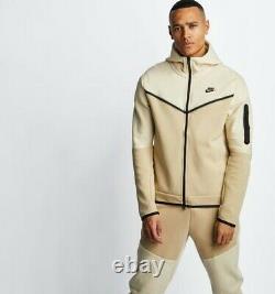 Nike Sportwear Tech Fleece Windrunner Tracksuit Sz L Beach/Grain/Black CU4489-23