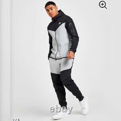 Nike Tech Fleece Tracksuit Full Set Size Medium Grey & Black, Hoodie/Joggers
