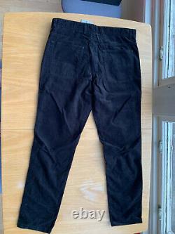 Norse Projects Black Corduroy Trousers size 34 Waist New With Tags