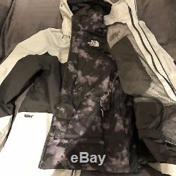 North Face 2 Part Ski Snowboard Jacket Large Grey Black + Have Matching Trousers