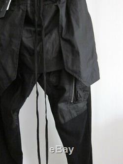 Nwt Julius'knives' Combination Drawstring Pants $900 (black, 4 Jp L-xl)