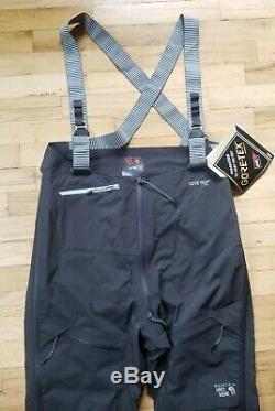 Nwt Mountain Hardwear Men's Exposure/2 Gore-tex Pro Bibs Void Black $550