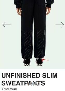 Off White Unfinished Slim Sweatpants XXL