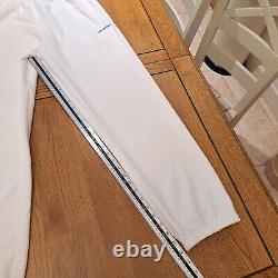 Off white Diag White Cotton track pants Medium M Joggers Genuine Black Striped