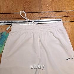 Off white Diag White Cotton track pants Medium M Joggers Genuine Black Striped