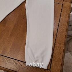 Off white Diag White Cotton track pants Small S Joggers Genuine Black Striped