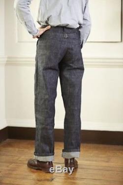 Old Town Clothing Orford Trousers Black Canvas 32