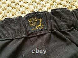 OrSlow Black French Work Pant tag 2 Made in Japan