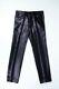 Original Dior Homme Aw01 Slimane Striped Shinning Black Men Pants In Size Ita 48