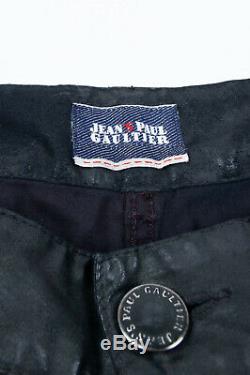 Original Jean Paul Gaultier Biker Black Men Pants in size 31