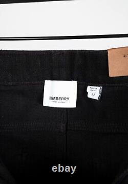 Original New Burberry London Men Black Biker Skinny Zip Pants Size 32 H4882