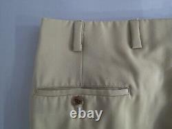 Oxxford Clothes super 110's gabardine stone beige Dress pants Size 40