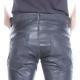 P-thavar-dest Diesel Leather Pants Black Men New Size 33