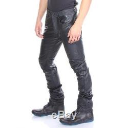 P-Thavar-Dest Diesel Leather Pants Black Men New Size 33