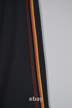 PAUL SMITH Mainline dark grey Artist Stripe wool sweatpants trousers'S' SMALL