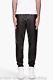 Pierre Balmain Black Perforated Faux Leather Joggers Trousers Bnwt It46 Uk30-32