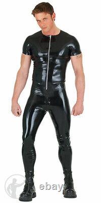 PNT014 Rubber Leggings with Thru Zip