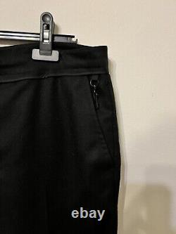 PRADA Black Men's Wool Straight Leg Trousers/Pants Size IT 50 W 34 L 34