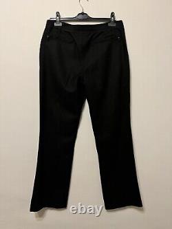 PRADA Black Men's Wool Straight Leg Trousers/Pants Size IT 50 W 34 L 34