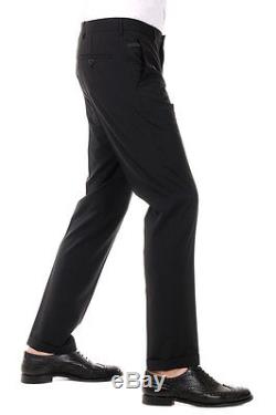 PRADA Men Black Virgin Wool Trousers Pants Made in Italy New with Tag