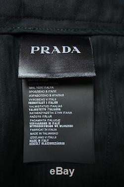 PRADA Men's Fall 2014 RUNWAY Black Wool Tuxedo Pants Trousers IT46/US30 NWT