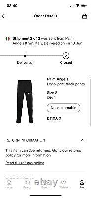 Palm Angels Track Pants Size Small