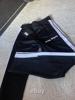 Palm Angels Track Pants- Small -Black -100% PolyesterElasticated Drawstring