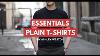 Plain T Shirts Men S Wardrobe Essentials V Neck Crew Neck Designer Budget Cheap