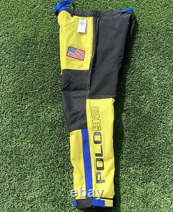 Polo Ralph Lauren Flag Alpine Ski Pants Sz M MSRP $298 Skier 92 Color Block Tech