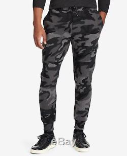 Polo Ralph Lauren Men Military US Army Camo Fleece Jogger Cargo Sweatpants Pants