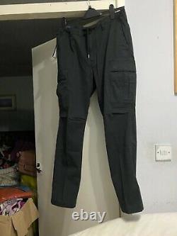 Polo Ralph Lauren Men's Black Slim Fit Stretch Combat Cargo Pants Trousers £265