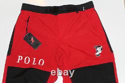 Polo Ralph Lauren Winter Stadium Pant NEW With Tags 1992 P-Wing Red Black Large