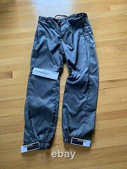Prada 18 S/s Gabardine Nylon Adjust Strap Pants Grey Track Size 52 L