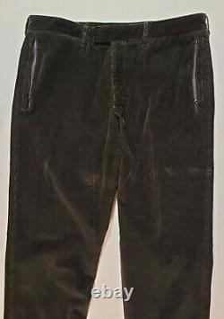 Prada Corduroy Pants 35 Black Italy