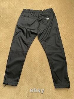 Prada New Re-Nylon Trousers Black Nylon Pants size 48 US size 32