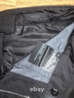Prada Re-Nylon Black Cargo Trousers