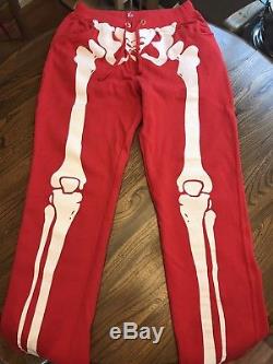 RARE NEW SAMPLE LRG Lifted Research Group Skeleton Halloween Dead Serious Pant