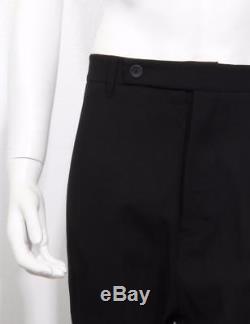 RICK OWENS Mens Black Wool Drop-Crotch Cropped Capri Dress Pants 42-52 NWOT