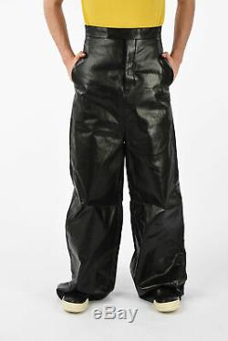 RICK OWENS men Trousers BLACK RUBBER Denim VISCONTIS PANTS Size 48 it Black 4
