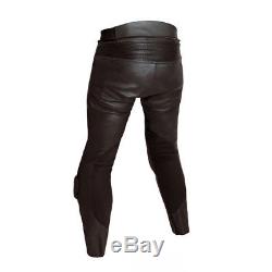 RST Blade Black Leather Motorcycle Motorbike Sports Race Style Trousers Pants