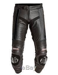 RST Blade Leather Motorcycle Motorbike Trousers Black Regular Short & Long leg